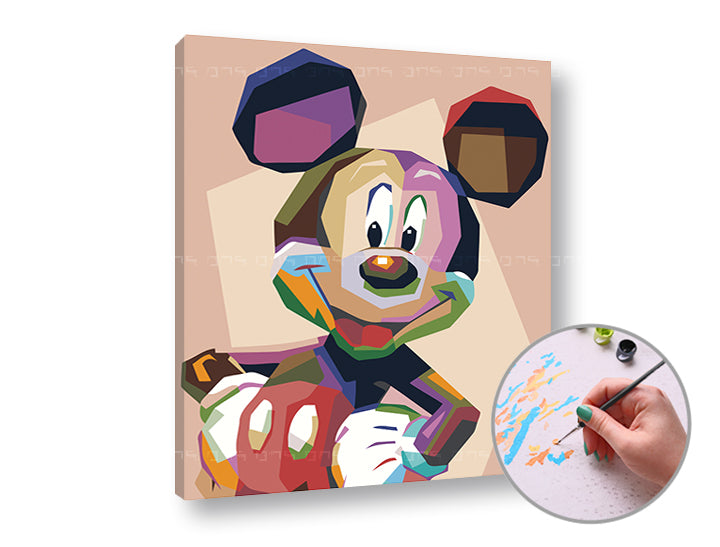 Pittura per numeri MICKEY MOUSE | difficoltà bassa