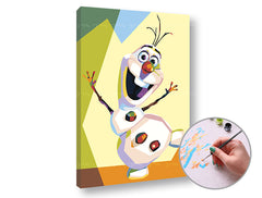 Pittura per numeri FROZEN OLAF | difficoltà bassa