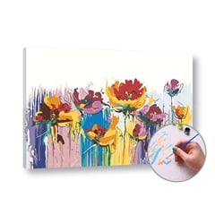 Dipingere con i numeri FIORI COLORATI - Media difficoltà