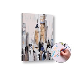 Kit di pittura per numeri - Città astratta