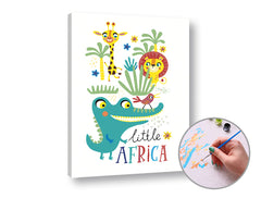 Pittura per numeri LITTLE AFRICA | difficoltà bassa