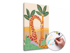 La pittura dei numeri di Jiraffe e della Gioventù | difficoltà bassa