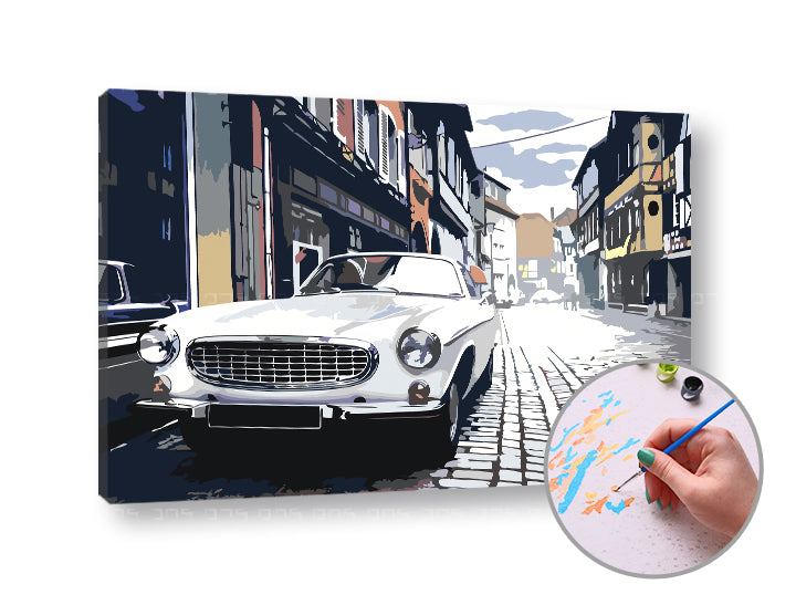 Pittura per numeri CITY FOUR | difficoltà bassa
