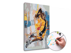 Pittura per numeri MEMORIA DI KOBE BRYANT | difficoltà bassa