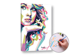 La pittura per numeri TAYLOR SWIFT | difficoltà bassa