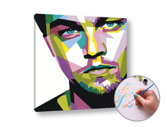 Pittura per numeri LEONARDO DICAPRIO | difficoltà bassa