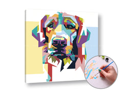 Pittura per numeri DOG LOVELY | difficoltà bassa