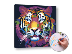 Pittura per numeri TIGER JUNGLE | difficoltà bassa