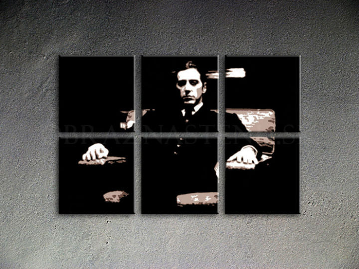 Dipinto a mano POP ART GODFATHER 120x80 cm