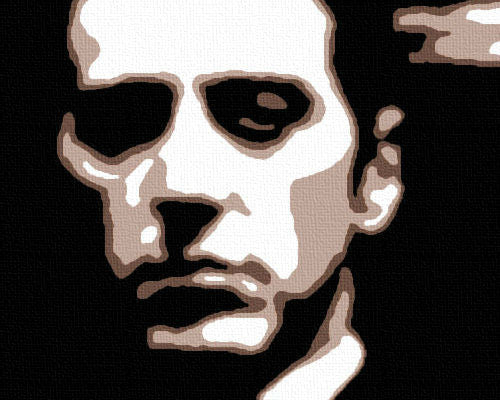 Dipinto a mano POP ART GODFATHER 120x80 cm
