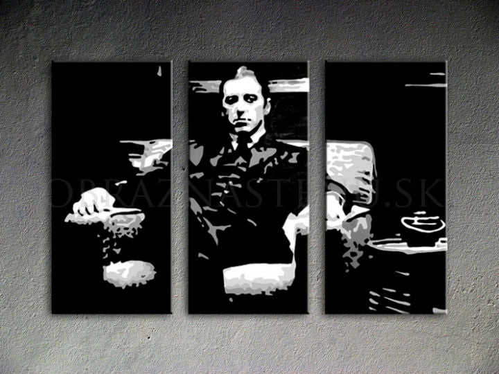 Dipinto a mano POP ART  GODFATHER  60x40 cm