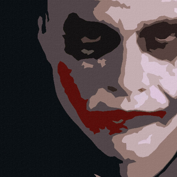 Dipinto a mano POP ART JOKER  100x100 cm