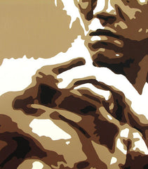 Dipinto a mano POP ART dipinto AL BRUCE LEE 120x80 cm