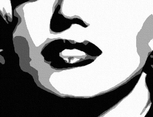 Dipinto a mano POP ART MARILYN MONROE 80x100 cm