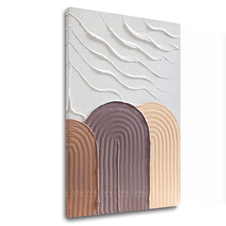 Immagine dipinta con struttura - Mattina sul Monte Everest | dimensioni diverse