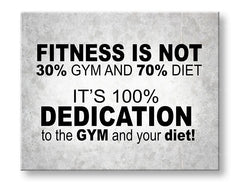 Arte murale motivazionale Il fitness non è
