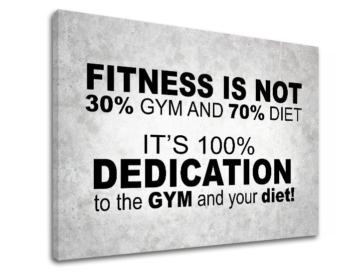 Arte murale motivazionale Il fitness non è - immagine 5