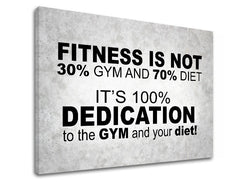 Arte murale motivazionale Il fitness non è - immagine 5