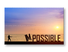 Arte murale motivazionale Impossible
