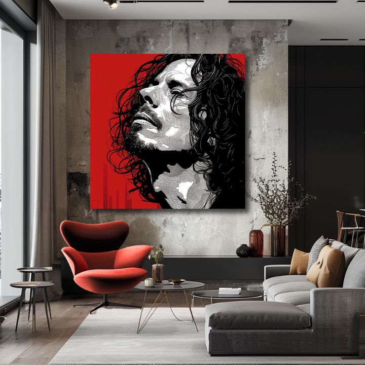 Chris Cornell dipinto su tela - Rock Passion