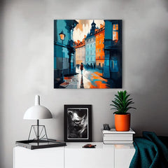 Decorazione di design su tela Praga nel cuore dell'Europa