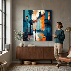 Decorazione di design su tela Praga nel cuore dell'Europa - immagine 3