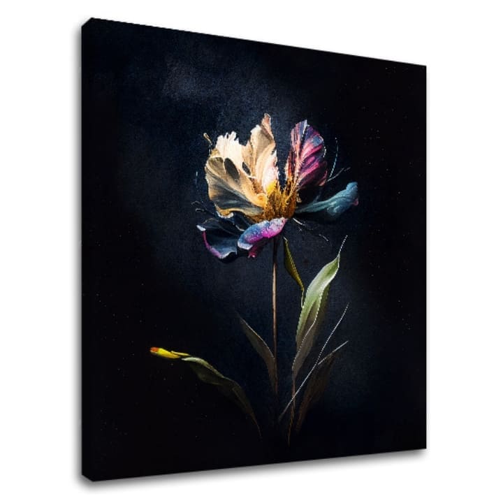 Decorazione su tela Fiore misterioso di notte - immagine 2