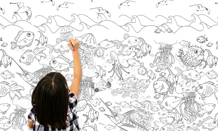 Carta da parati per bambini da dipingere