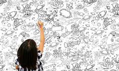 Carta da parati per bambini da dipingere - immagine 2