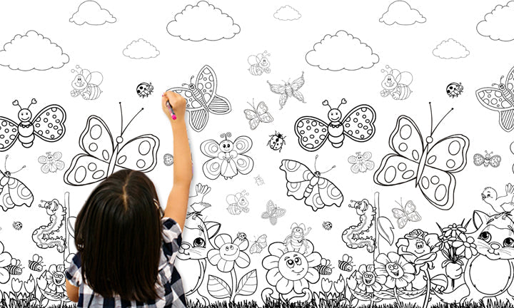 Carta da parati per bambini da dipingere