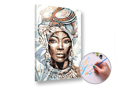Dipingere con i numeri - Donna africana - immagine 2