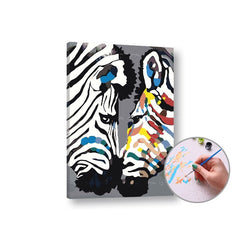 Dipingere con i numeri - Zebre - immagine 2