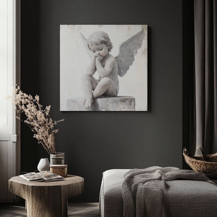 Dipinti di angeli Protettori | rifinito a mano dall'artista - immagine 3