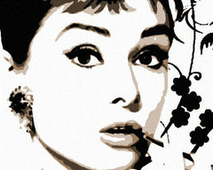 Dipinto a mano POP ART AUDREY HEPBURN - immagine 3
