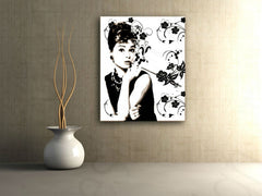 Dipinto a mano POP ART AUDREY HEPBURN - immagine 2