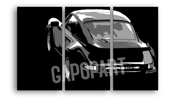 Dipinto a mano POP ART dipinto PORSCHE 911