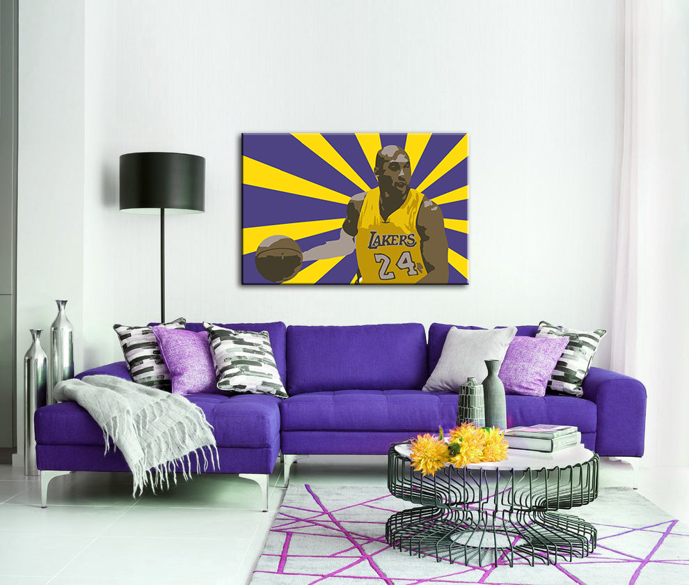 Dipinto a mano POP Art Koby Bryant 1 pezzo bryant