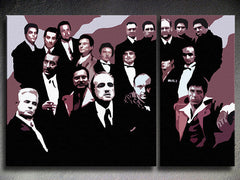Dipinto a mano POP Art La famiglia mafiosa 1 pezzo famiglia2 - immagine 3