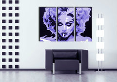 Dipinto a mano POP Art MADONNA 3 pezzi dipinto 0002 ma