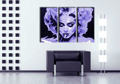 Dipinto a mano POP Art MADONNA 3 pezzi dipinto 0002 ma - immagine 2