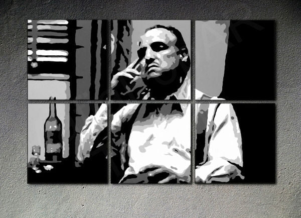 Dipinto a mano POP ART MARLON BRANDO