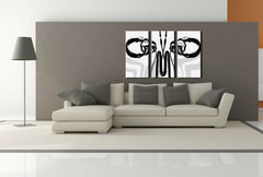 Dipinto a mano POP Art pittura DJ 3 pezzi dj4 - immagine 2