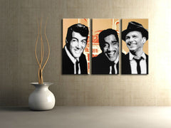 Dipinto a mano POP Art Rat Pack 3 pezzi rp2 - immagine 3