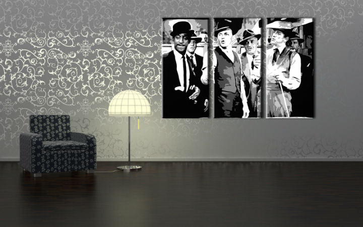 Dipinto a mano POP Art Rat Pack 3 pezzi rp2 - immagine 4