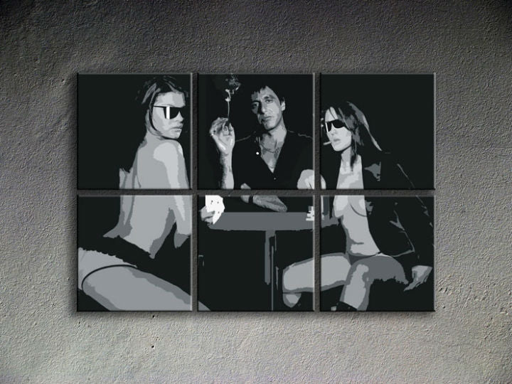 Dipinto a mano POP ART SCARFACE - AL PACINO