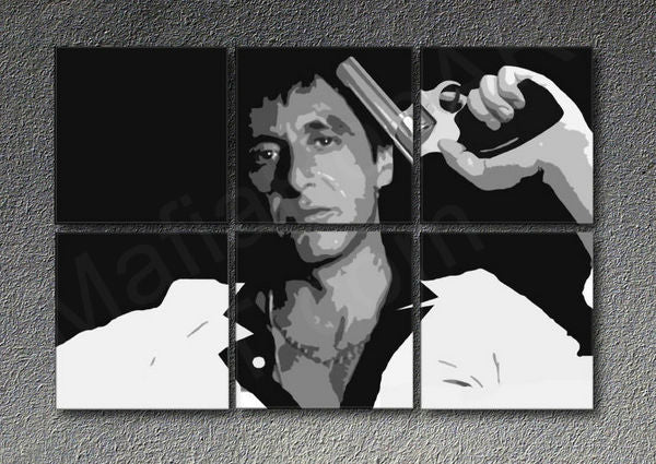 Dipinto a mano POP ART SCARFACE - AL PACINO
