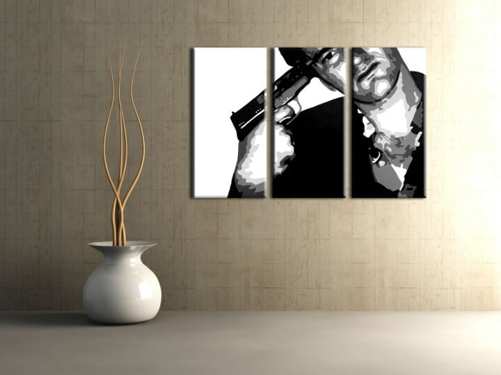 Dipinto a mano POP Art Tarantino 3 pezzi tar