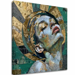 Quadro Bellezza Nobile: tela 3D gallery-wrap in cotone, rifinita a mano con dettagli acrilici, per un effetto unico.