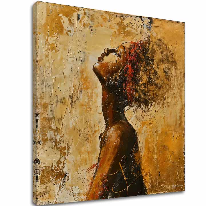Elegante immagine di donna Nascosta nei pensieri - immagine 2