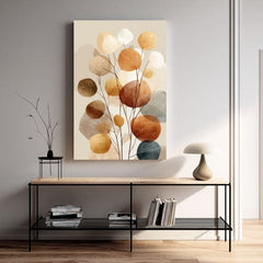 Foglie d'autunno su tela - Decorazione naturale - immagine 4